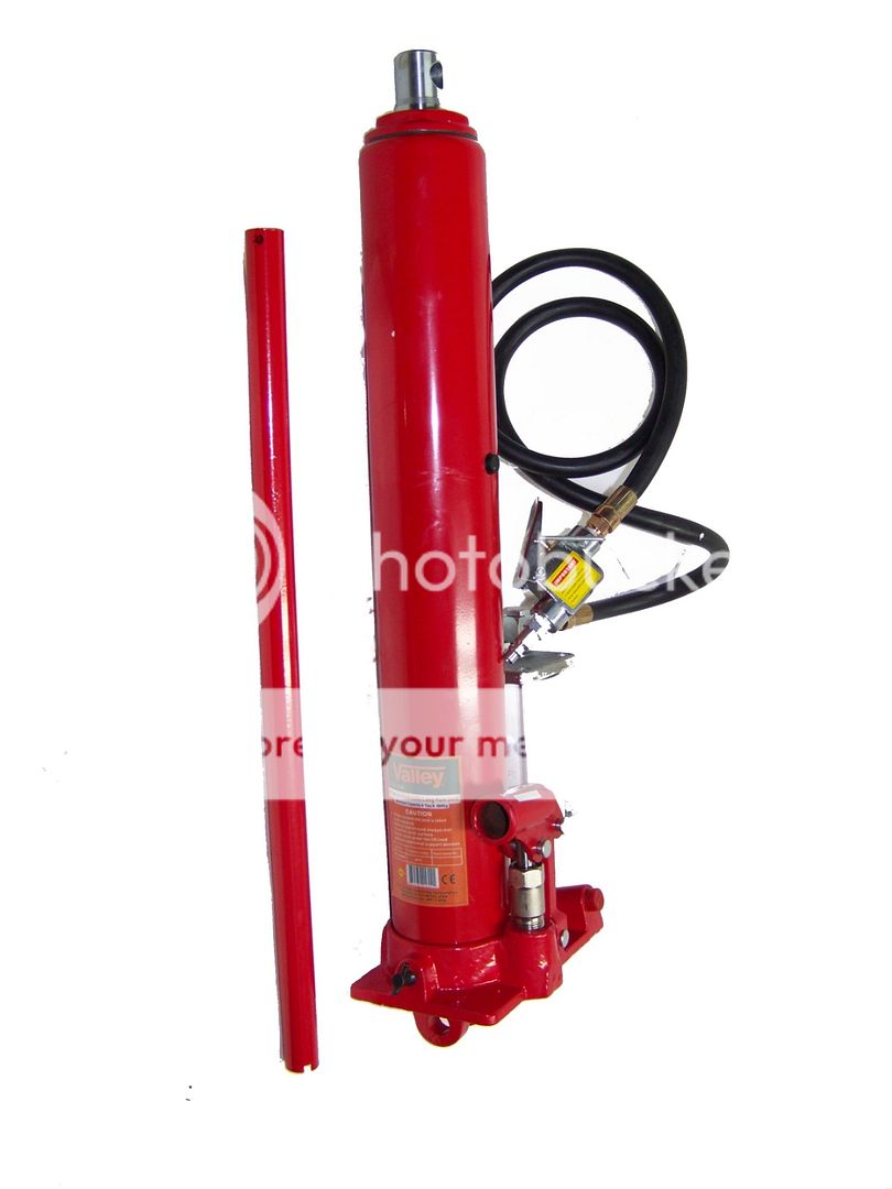 8 TON AIR AND HYDRAULIC LONG RAM BOTTLE JACK ENGINE HOIST CHERRY PICKER